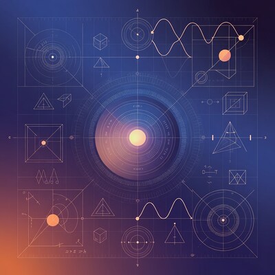 Abstract Geometric Sci-Fi Background