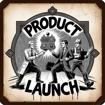 Product Launch Men Illustration