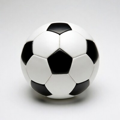 Black and white soccer ball