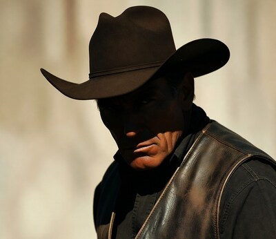 Cowboy man in brown hat