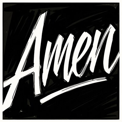 Amen Handwritten Brush Script