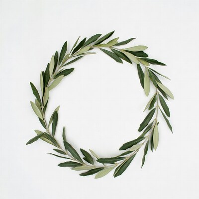 Olive Leaf Wreath Circle