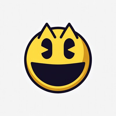 Pac-Man smiling illustration