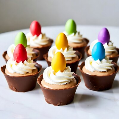 Colorful Easter Egg Cupcakes
