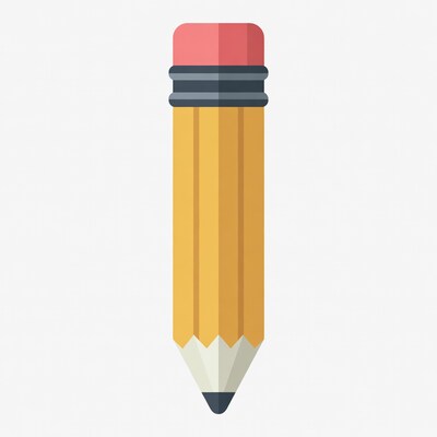 Yellow pencil illustration