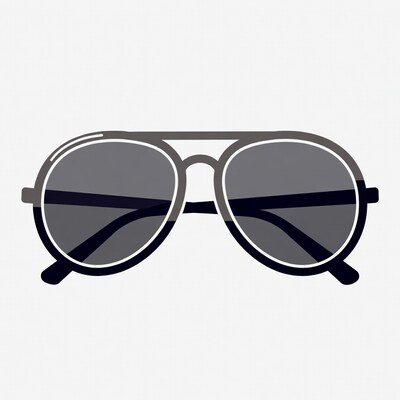Aviator sunglasses illustration