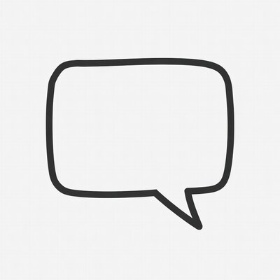 Empty Speech Bubble Outline
