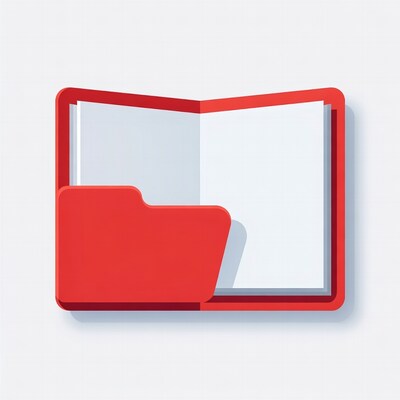 Open Red Folder Icon