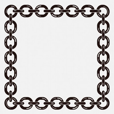 Black Chain Border Frame