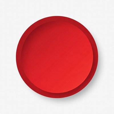 Red Circle on White Background