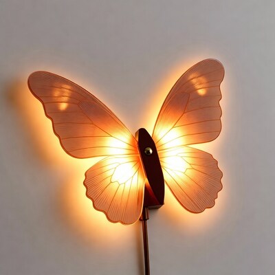 Glowing Butterfly Wall Light