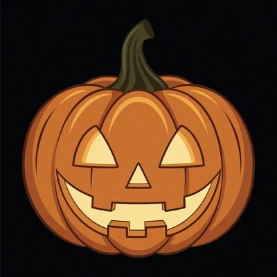 Cartoon Jack-o-Lantern Pumpkin