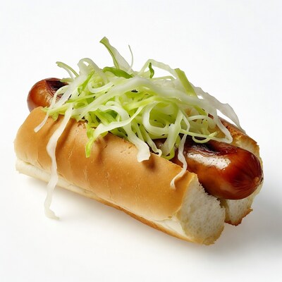 Hot dog with coleslaw