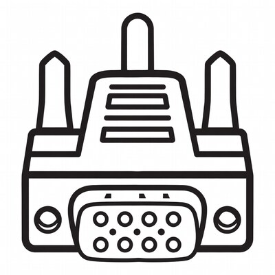 DB25 Connector Line Icon