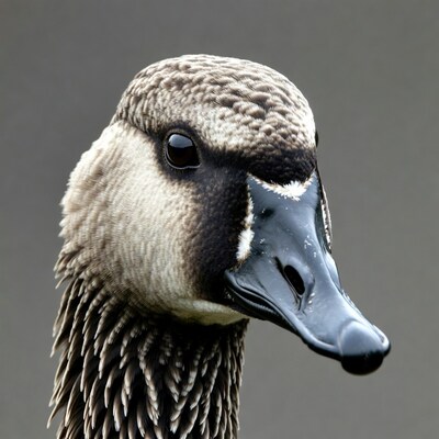 Close-up of white-faced whistling duck