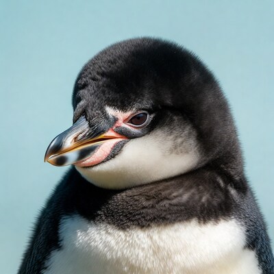 Baby Gentoo Penguin Closeup