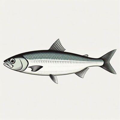 Herring Fish Illustration