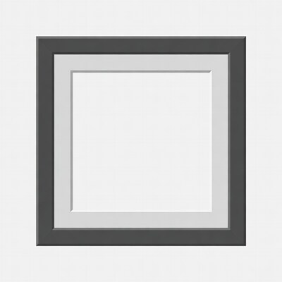 Empty Black Picture Frame