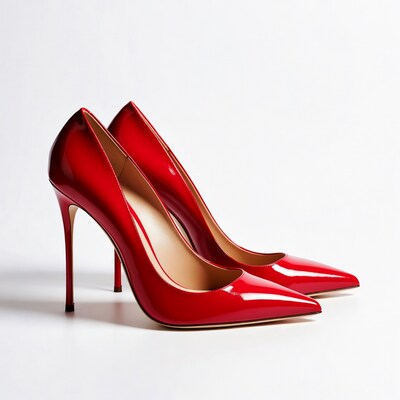 Red Patent High Heel Shoes