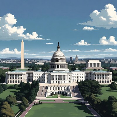 US Capitol Building with Washington Monument