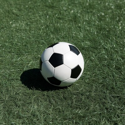 Soccer Ball on Green Grass
