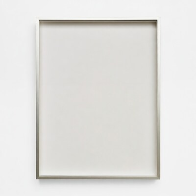 Empty Silver Picture Frame