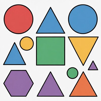 Colorful Geometric Shapes Illustration