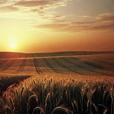 Wheat Field at Sunset