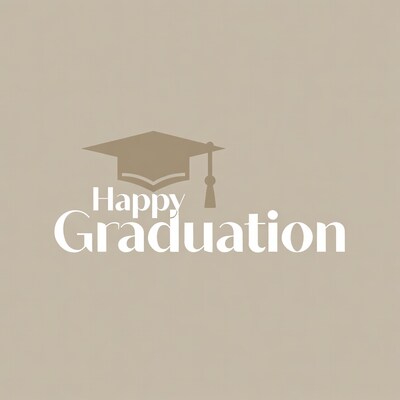 Happy Graduation with Cap