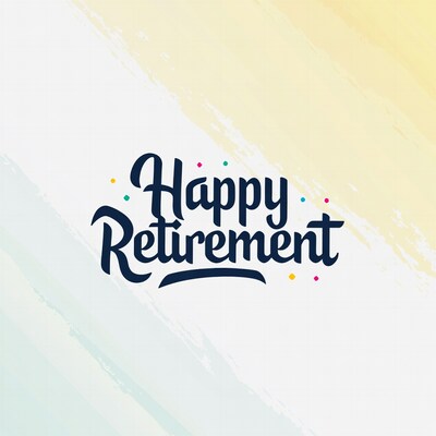 Happy Retirement illustration