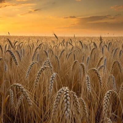 Golden Wheat Field at Sunset