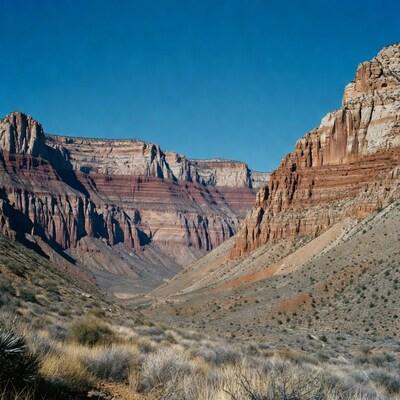 Grand Canyon red rock cliffs