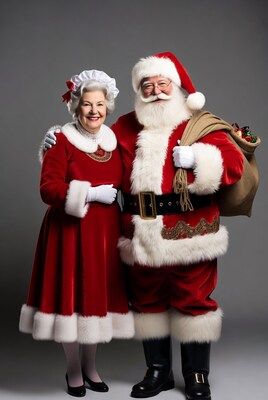 Santa Claus and Mrs Claus together