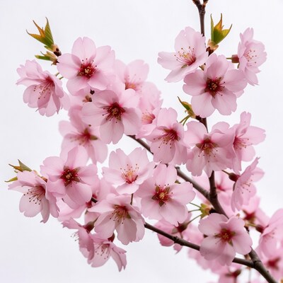 Pink Cherry Blossom Branch