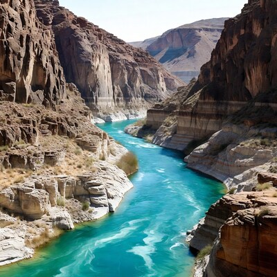 Turquoise River in Red Rock Canyon
