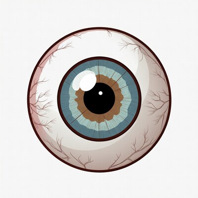 Detailed Blue Eye Illustration