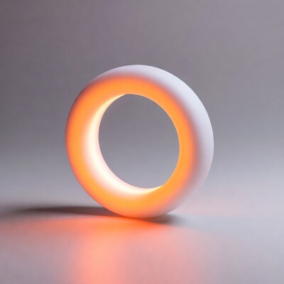 Glowing White Torus Ring