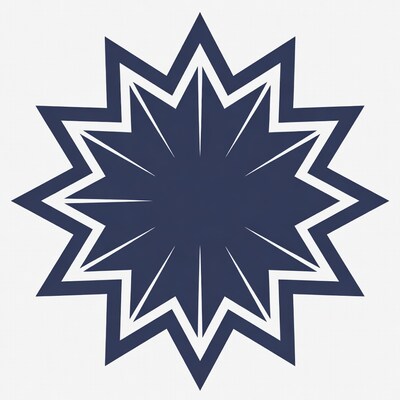 Navy Blue Starburst Icon