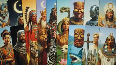 Diverse Cultural Tarot Cards Collection