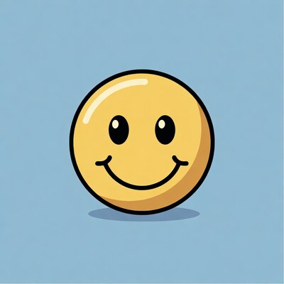 Smiling yellow emoji face