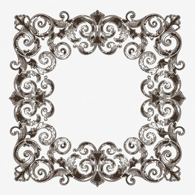 Ornate Vintage Frame Illustration