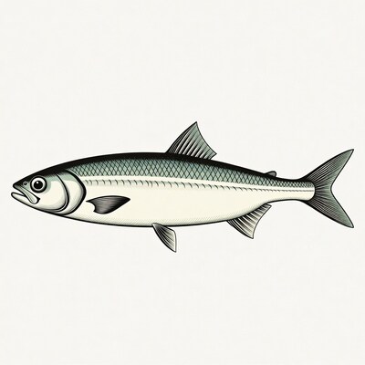 Illustrated Herring Fish
