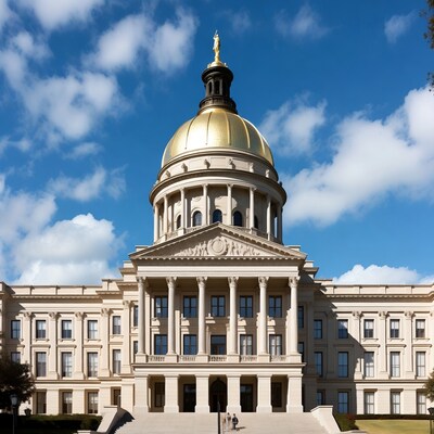 Georgia State Capitol with gold dome