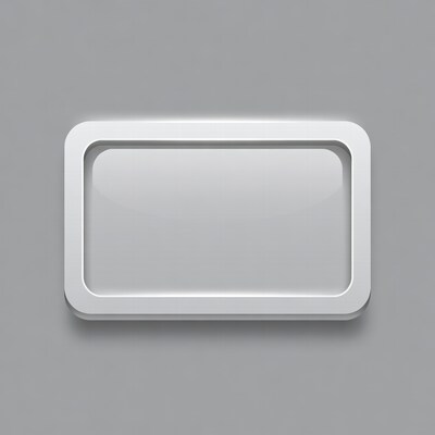 White 3D Blank Frame