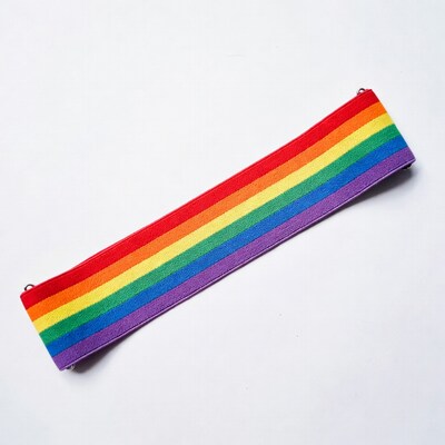 Rainbow Elastic Headband Isolated