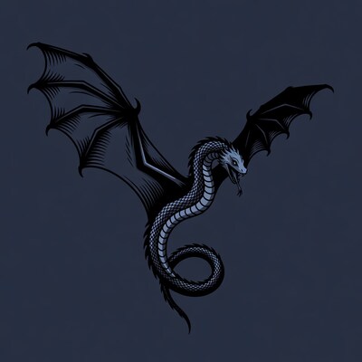 Winged Dragon Illustration