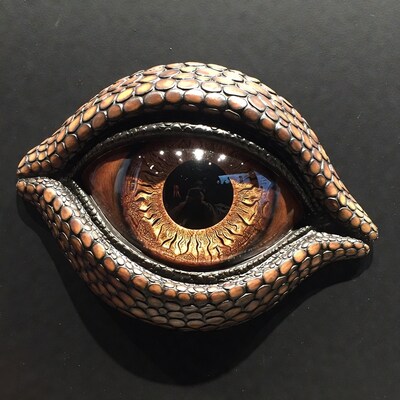 Scaly Snake Eye Sculpture
