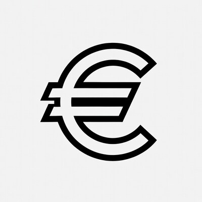 Black Euro Symbol Icon