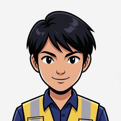 Asian man in yellow safety vest