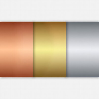 Copper Gold Silver Gradient Backgrounds